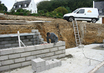 Réalisation des fondations à Sainte-Anne-sur-Brivet